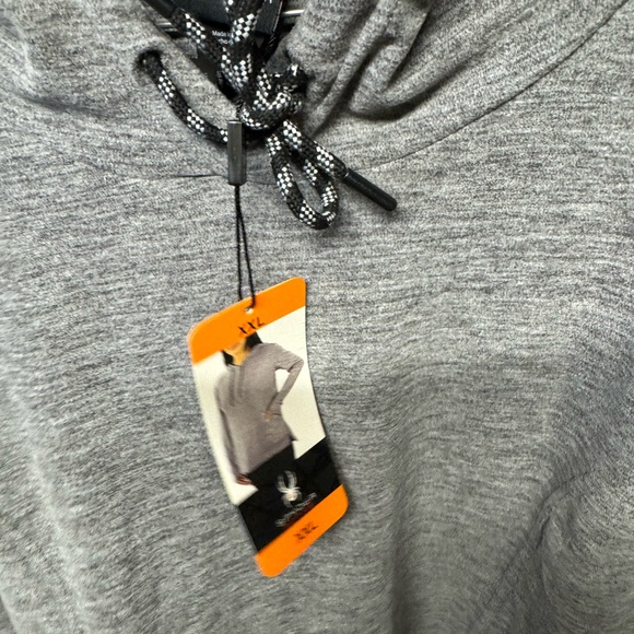 Spyder Gray Hoodie with Drawstring women size XXL - Picture 1 of 4